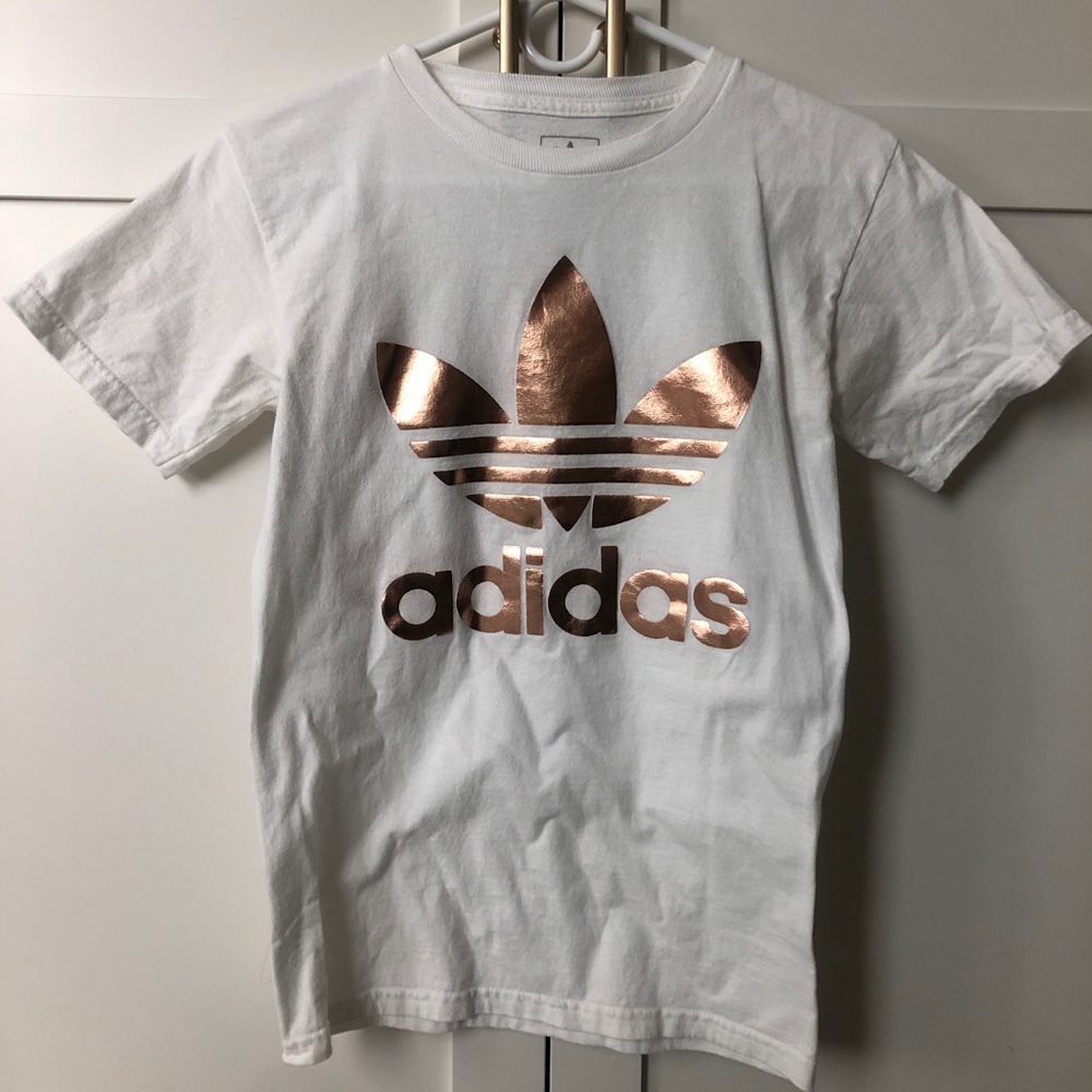 Adidas Graphic Shirt with Rose Gold Foil
